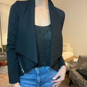 Designer blazer w/ zipper detail